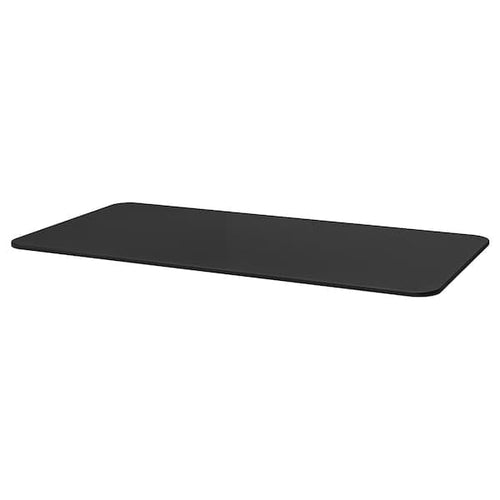 BEKANT - Table top, black stained ash veneer, 160x80 cm