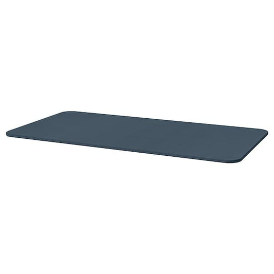 Ikea BEKANT - Table top, linoleum blue, 160x80 cm