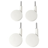 BEKANT castor, white, 8.0 cm, 4 pack