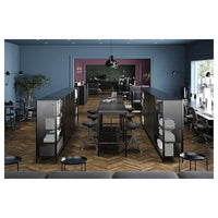 BEKANT - Shelving unit, black, 121x134 cm - best price from Maltashopper.com 10373495