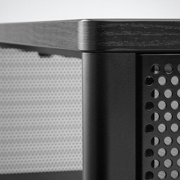 BEKANT - Shelving unit, black, 121x134 cm - best price from Maltashopper.com 10373495