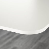 BEKANT Corner desk right adjustable - white/black 160x110 cm , 160x110 cm - best price from Maltashopper.com 89022503