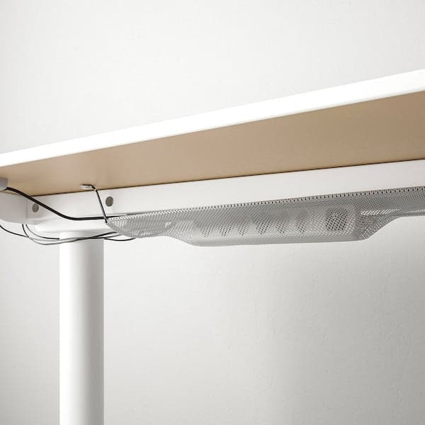 BEKANT Adjustable right corner desk - white 160x110 cm - best price from Maltashopper.com 29022501