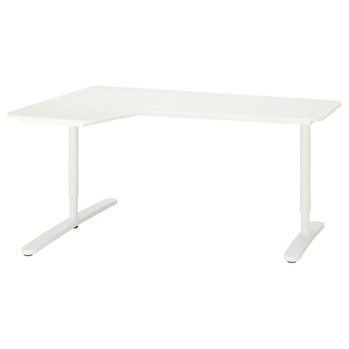 BEKANT - Corner desk left, white, 160x110 cm