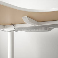 BEKANT Adjustable sx corner desk - white 160x110 cm , 160x110 cm - best price from Maltashopper.com 99022277