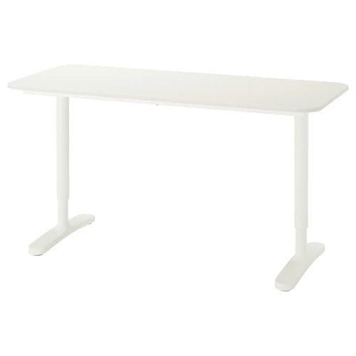 BEKANT - Desk, white, 140x60 cm