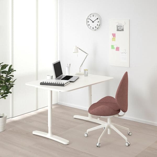 BEKANT - Desk, white , 120x80 cm - Premium Furniture from Ikea - Just €232.99! Shop now at Maltashopper.com