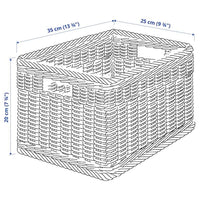 BEKNA - Basket, plastic rattan, 25x35x20 cm - best price from Maltashopper.com 10513392