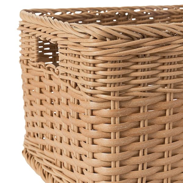 Ikea BEKNA - Basket, plastic rattan, 25x35x20 cm
