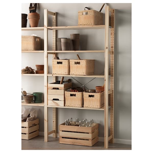 Ikea BEKNA - Basket, plastic rattan, 25x35x20 cm