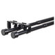 BEKRÄFTA double curtain rod set, black, 120-210 cm 19 mm