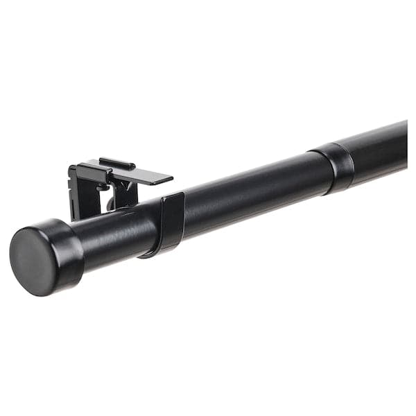 Ikea BEKRÄFTA Curtain stick set - black 120-210 cm 28 mm , 120-210 cm 28 mm