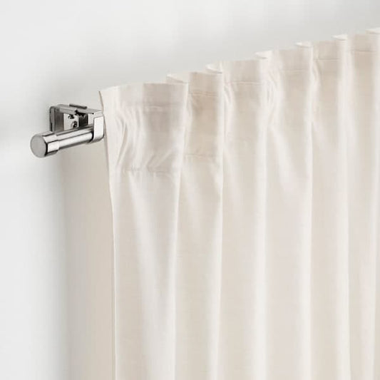 Ikea BEKRÄFTA Curtain rod set - nickel-plated 120-210 cm 19 mm , 120-210 cm 19 mm