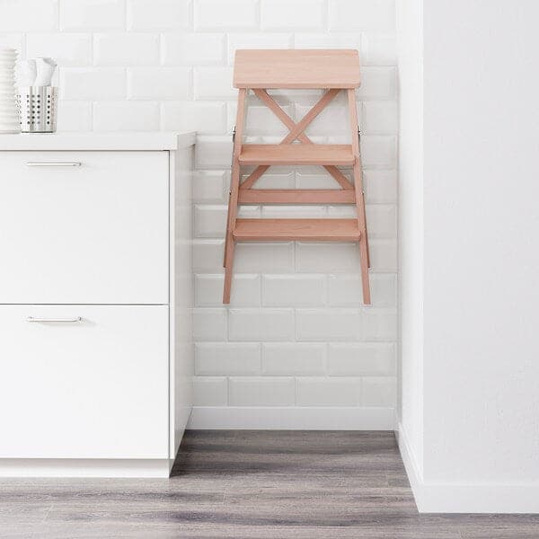 Ikea BEKVÄM - Stepladder, 3 steps, beech, 63 cm