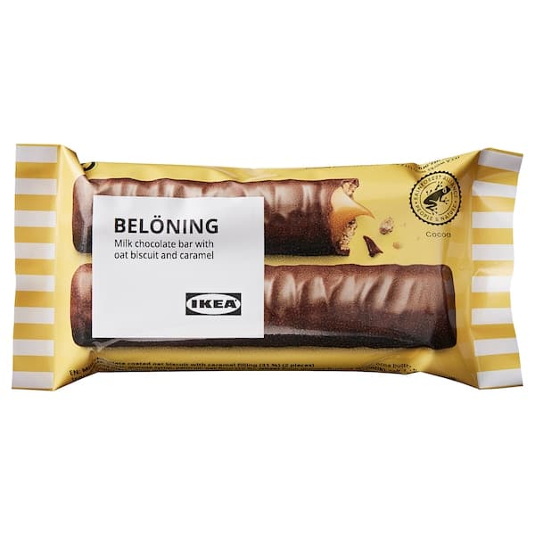BELÖNING - Milk chocolate bar, oat and caramel Rainforest Alliance Certified, 40 g - best price from Maltashopper.com 90525169