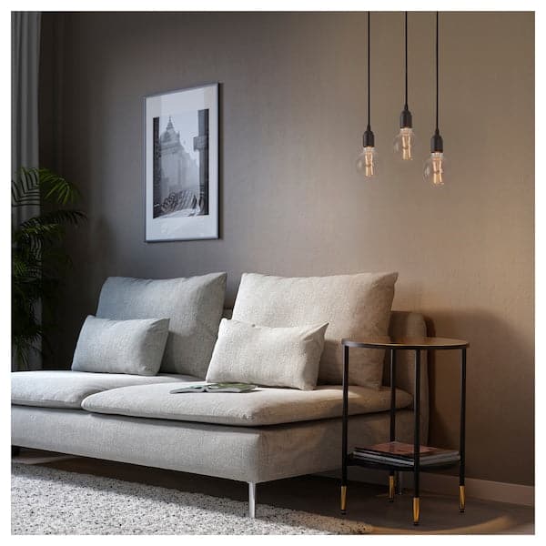 BENGTSBOL - Pendant lamp with 3 lights, black , - best price from Maltashopper.com 80473401