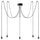 BENGTSBOL - Chandelier with 5 lamps, black ,