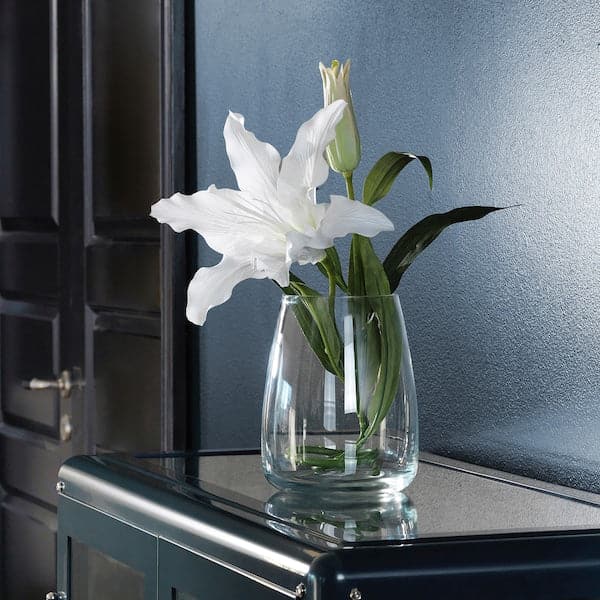 BERÄKNA - Vase, clear glass, 18 cm - best price from Maltashopper.com 20327945