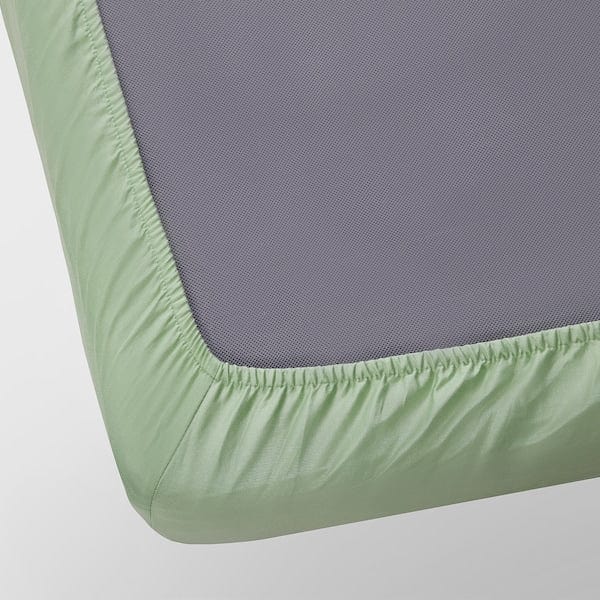 Ikea BERGFINK - 3-piece bedlinen set with bag, green giraffe, 150x200/50x80 cm