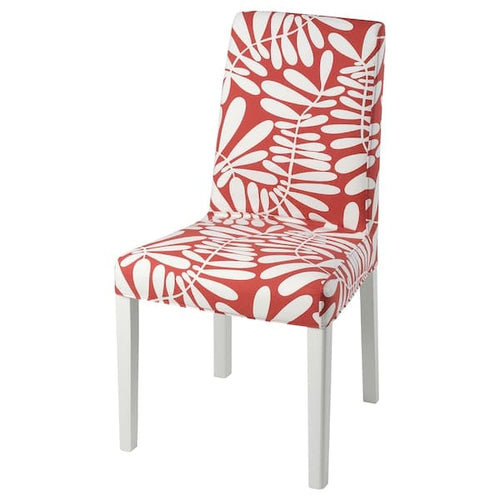 BERGMUND - Chair cover, red/white ,