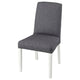 BERGMUND chair, white/Gunnared medium grey, 52x95x59 cm