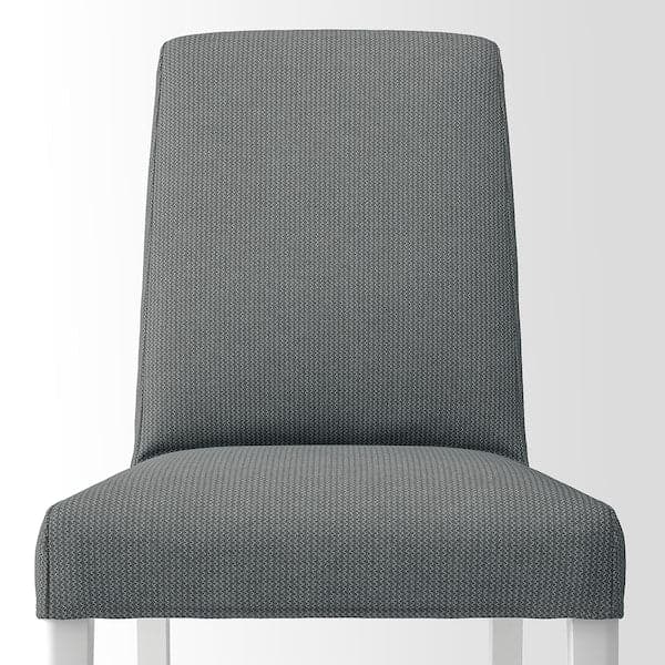 Ikea BERGMUND Chair - white/Nykvarn grey ,
