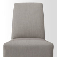 BERGMUND Chair with medium length lining - white/Nolhaga grey/beige , - best price from Maltashopper.com 39390003
