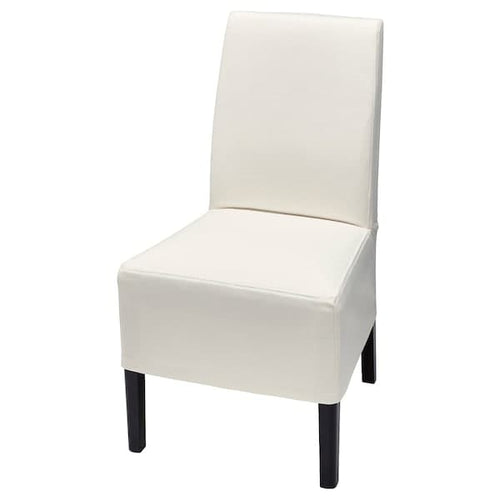 BERGMUND Chair with medium length lining - black/Inseros white ,