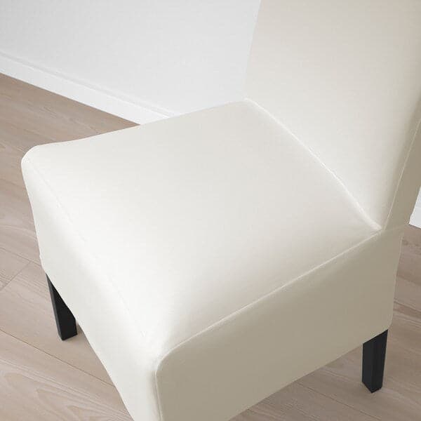 Ikea BERGMUND Chair with medium length lining - black/Inseros white ,