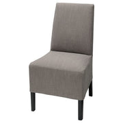 Ikea BERGMUND Chair with medium length lining - black/Nolhaga grey/beige ,