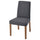 BERGMUND chair, oak effect/Gunnared medium grey, 52x95x59 cm