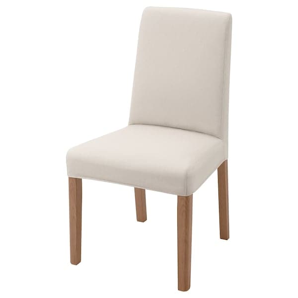 BERGMUND Chair - oak/Hallarp beige , - best price from Maltashopper.com 39388081