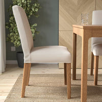 BERGMUND Chair - oak/Hallarp beige , - best price from Maltashopper.com 39388081