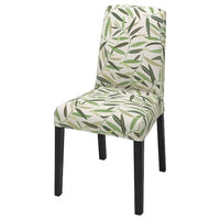 BERGMUND chair, black/Fågelfors multicolour, 52x96x59 cm
