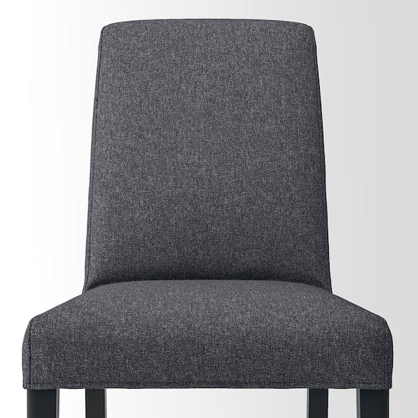 Ikea BERGMUND Chair - black/Gunnared smoke grey