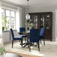 BERGMUND Chair - black/Kvillsfors dark blue/blue , - best price from Maltashopper.com 89418698