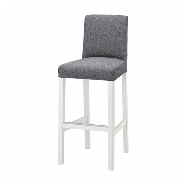BERGMUND - Bar stool with backrest , 75 cm - best price from Maltashopper.com 89384660