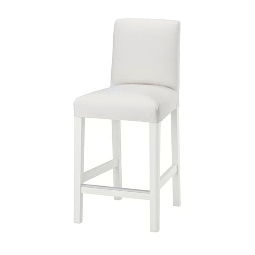 BERGMUND Bar stool with back - white/Inseros white 62 cm , 62 cm