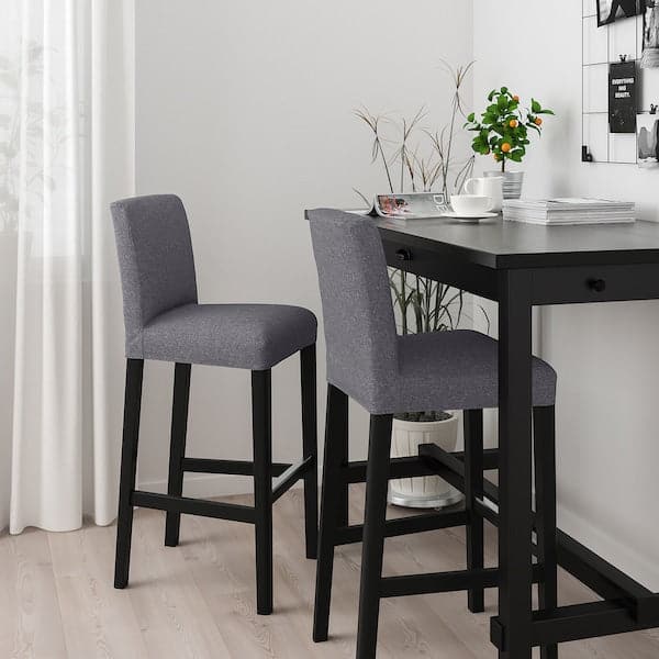 BERGMUND - Bar Stool with Backrest , - best price from Maltashopper.com 09384640