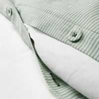 BERGPALM - Duvet cover and pillowcase, green/stripe, 150x200/50x80 cm - best price from Maltashopper.com 80423208