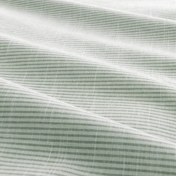 Ikea BERGPALM - Pillowcase, green/striped, 50x80 cm
