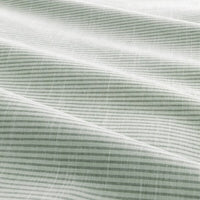 BERGPALM - Pillowcase, green/striped, 50x80 cm