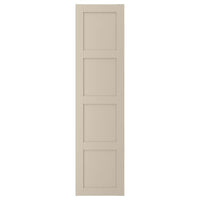 BERGSBO - Door with hinges, beige, 50x195 cm - best price from Maltashopper.com 49436246