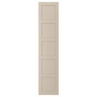 BERGSBO - Door with hinges, beige, 50x229 cm - best price from Maltashopper.com 09436248