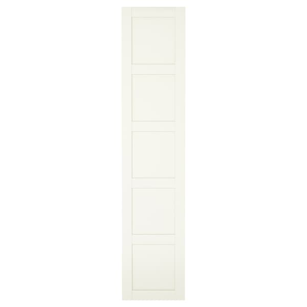 BERGSBO - Door with hinges, white, 50x229 cm - best price from Maltashopper.com 89904180