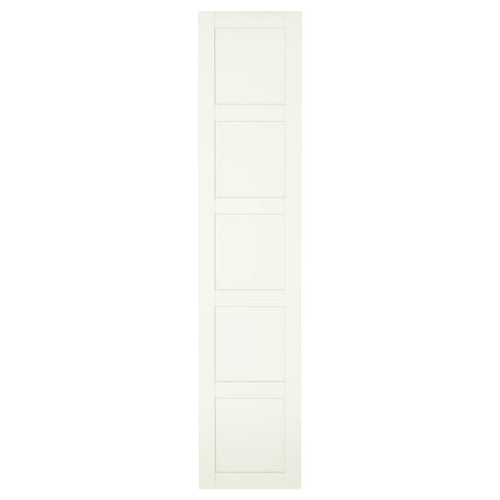 BERGSBO - Door with hinges, white, 50x229 cm