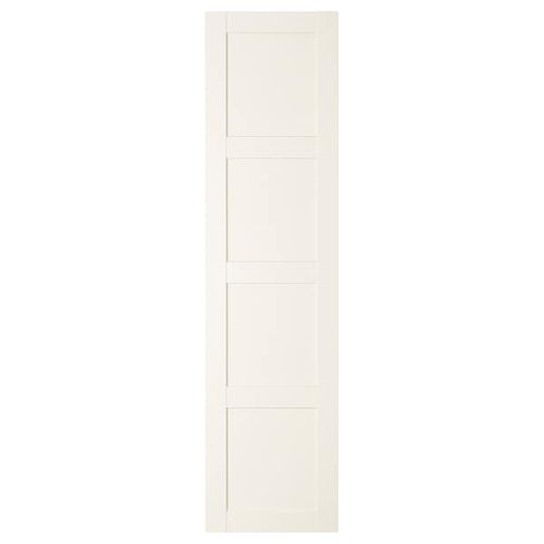 BERGSBO - Door with hinges, white, 50x195 cm