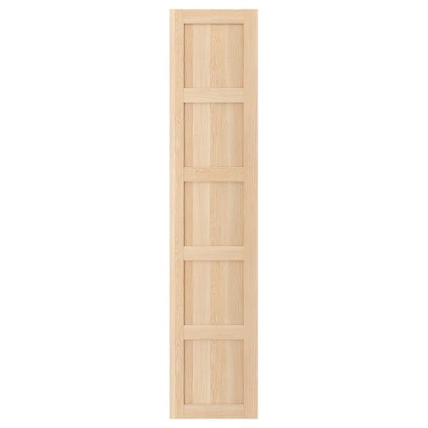 Ikea BERGSBO - Door with hinges, white stained oak effect, 50x229 cm