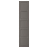 BERGSBO door with hinges, dark grey, 50x229 cm