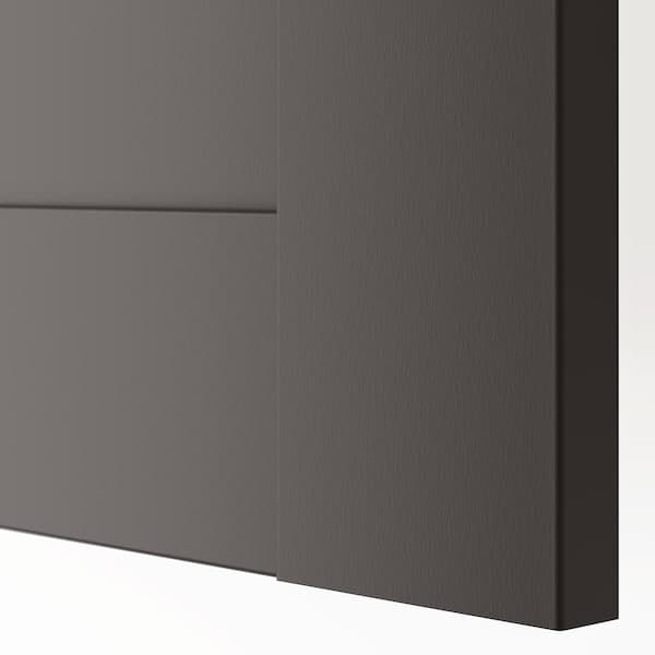 BERGSBO - Door, dark grey, 50x195 cm - best price from Maltashopper.com 60510937